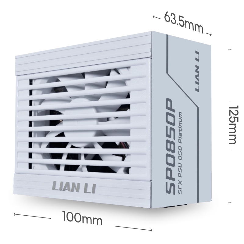 LIAN LI SP Platinum 850W SP0850P SFX電源 Lian Liの80PLUS Platinum SFX電源「SP Platinum」が発売、PCIe 5.1